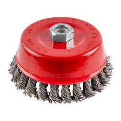TORK CRAFT Wire Cup Brush Twisted 125mmxm14 With 0.80mm Wire Bulk